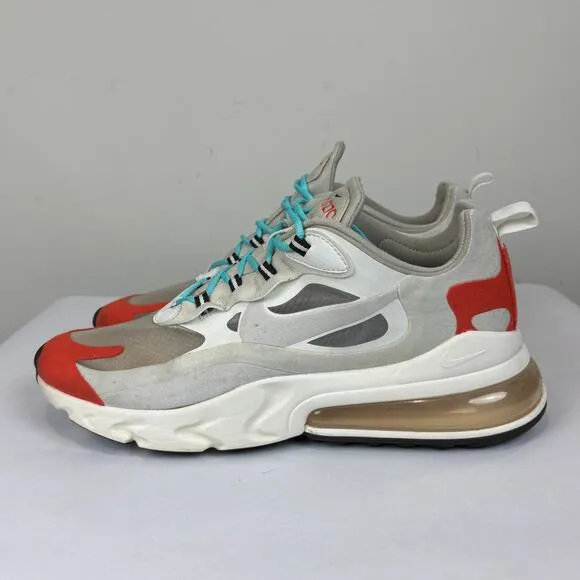 Nike Air Max 270 React Light Beige Chalk Running Sneakers Shoes Men's 11.5