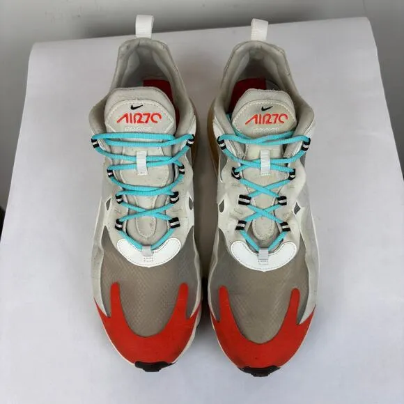 Nike Air Max 270 React Light Beige Chalk Running Sneakers Shoes Men's 11.5