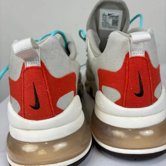Nike Air Max 270 React Light Beige Chalk Running Sneakers Shoes Men's 11.5
