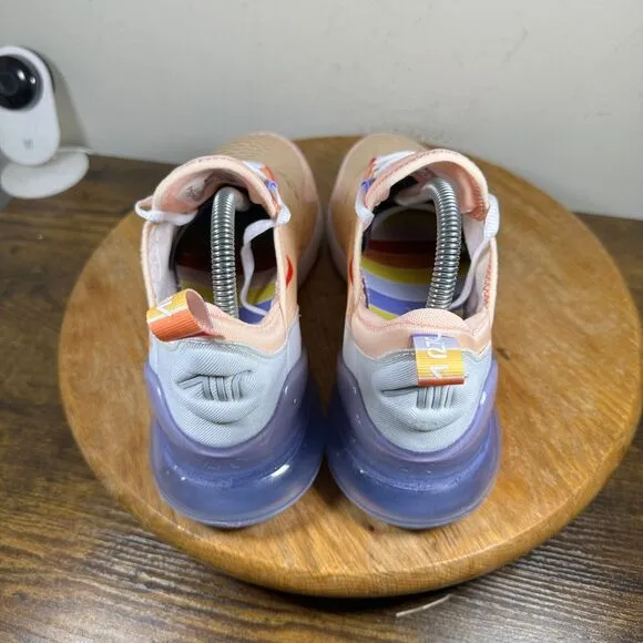 Nike Air Max 270 Washed Coral White Running Shoes Womens‎ Size 9 CW5589-600