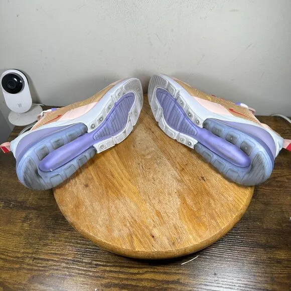 Nike Air Max 270 Washed Coral White Running Shoes Womens‎ Size 9 CW5589-600