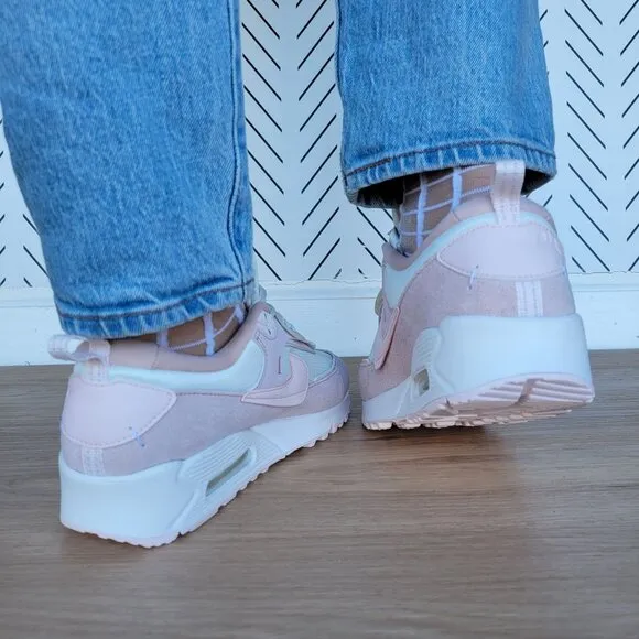⭐Nike Air Max 90 Futura Women Shoes Sz 7.5 Barley Rose Pink Sneakers DM9922-104