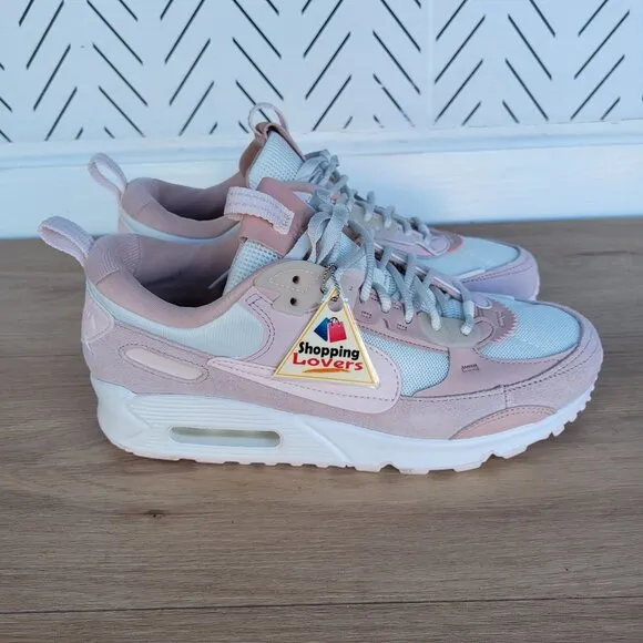 ⭐Nike Air Max 90 Futura Women Shoes Sz 7.5 Barley Rose Pink Sneakers DM9922-104