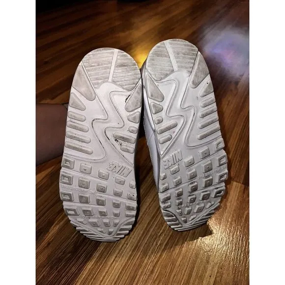 Nike Air Max 90 LTR Little Boys Y2K Running Shoes Size 13C Triple White 13