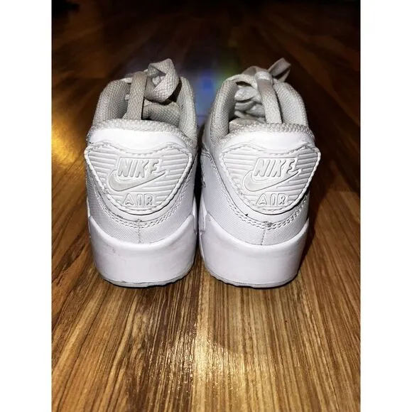 Nike Air Max 90 LTR Little Boys Y2K Running Shoes Size 13C Triple White 13