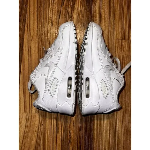 Nike Air Max 90 LTR Little Boys Y2K Running Shoes Size 13C Triple White 13