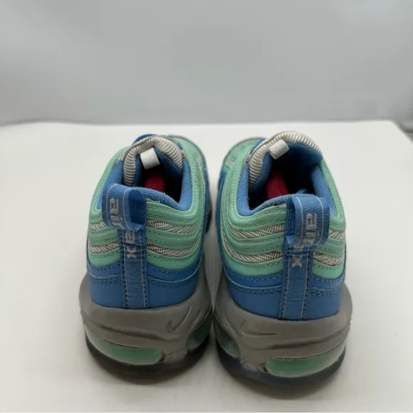 Nike Air Max 97 Mens 9.5 NikeID Shoes Sneaker Retro Running Blue/Teal DJ3181-991