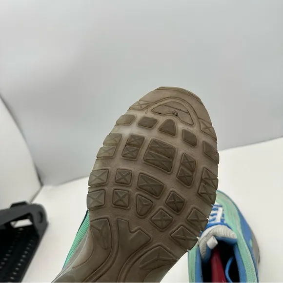 Nike Air Max 97 Mens 9.5 NikeID Shoes Sneaker Retro Running Blue/Teal DJ3181-991