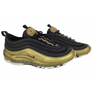 Nike Air Max 97 OG Shoes Metallic Gold Varsity Red White DM0028-700 Men's 9.5