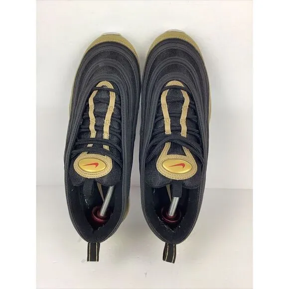 Nike Air Max 97 OG Shoes Metallic Gold Varsity Red White DM0028-700 Men's 9.5