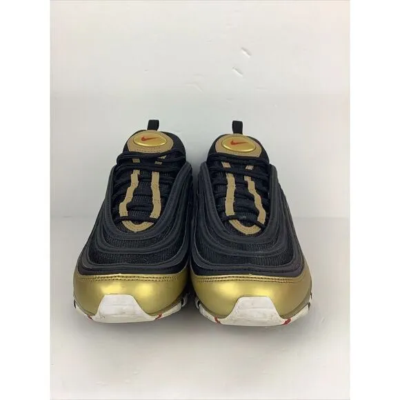 Nike Air Max 97 OG Shoes Metallic Gold Varsity Red White DM0028-700 Men's 9.5