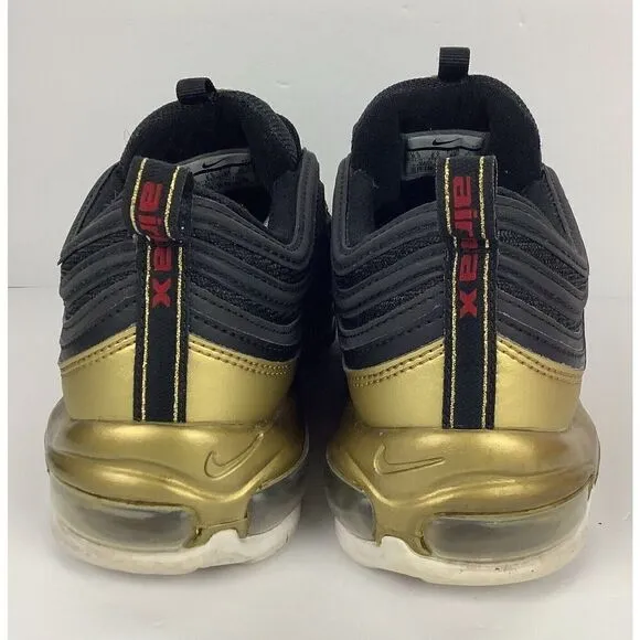 Nike Air Max 97 OG Shoes Metallic Gold Varsity Red White DM0028-700 Men's 9.5