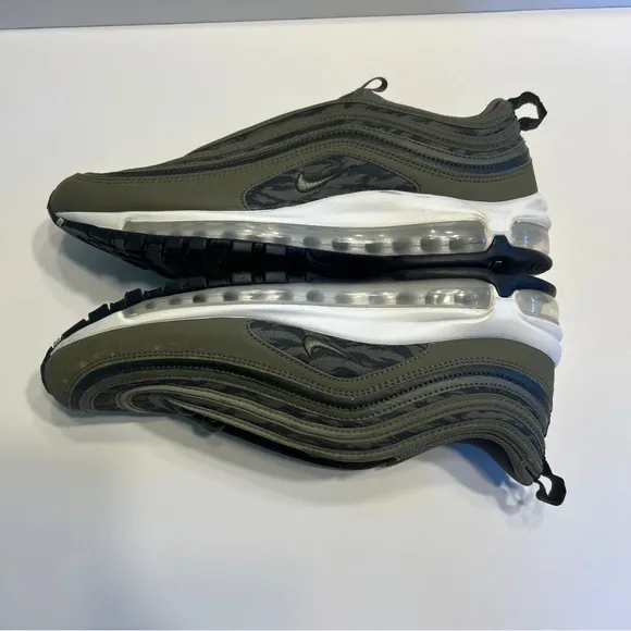 Nike Air Max 97 Tiger Camo Olive AQ4132-200 Size 10 Sneakers Shoes