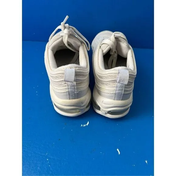 Nike Air Max 97 Triple White Ice Running Sneaker Shoes 921826-101 Mens Size 8