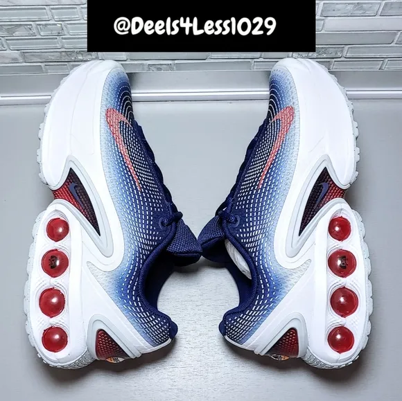 Nike Air Max DN Running Mens Size 7/Womens 8.5 Navy Blue White Red