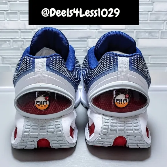 Nike Air Max DN Running Mens Size 7/Womens 8.5 Navy Blue White Red