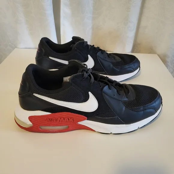 Nike Air Max Excee Bred Men's Athletic Shoes, Sneakers Size 14, Black, Red, Whit