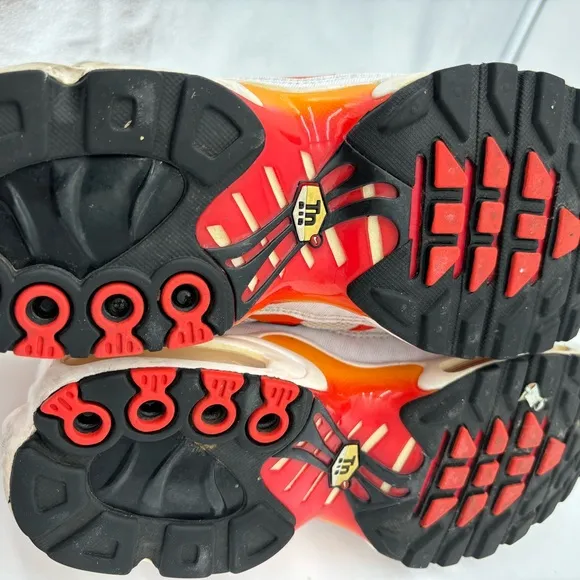 Nike Air Max‎ Plus Tn Sunburn White University Gold Red Mens Running Shoes Sz 9