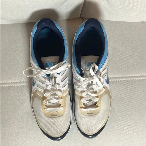 Nike Air Max Tailwind 2 Men’s White and Blue Running Shoes Size 13
