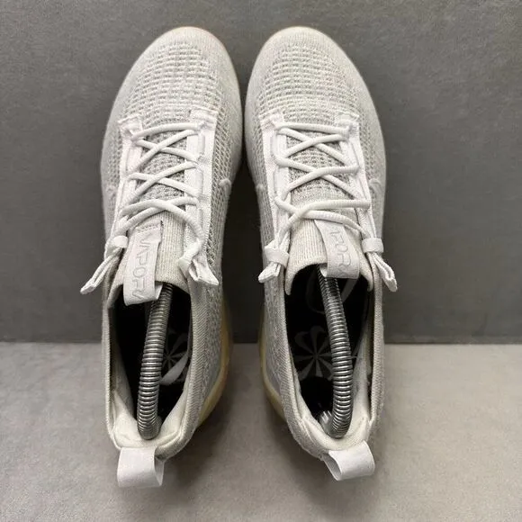 Nike Air VaporMax 2021 Flyknit Womens Size 8 White Pure Platinum Running Sneaker