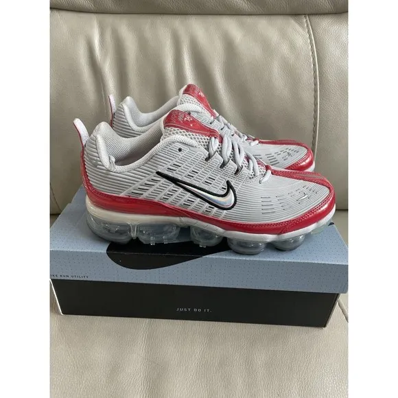 Nike Air Vapormax 360 Grey Red CK2718-002 Mens Size 8.5 New In Box