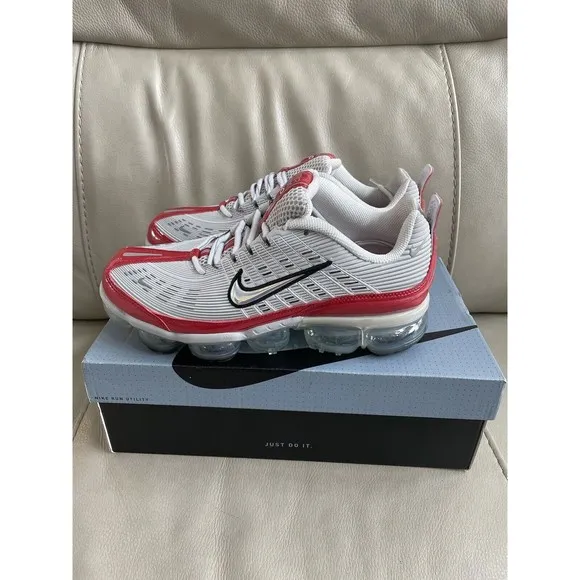 Nike Air Vapormax 360 Grey Red CK2718-002 Mens Size 8.5 New In Box