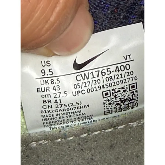 Nike Air Vapormax Flyknit 2020 Running Shoes Sneakers Obsidian Siren Red Men 9.5