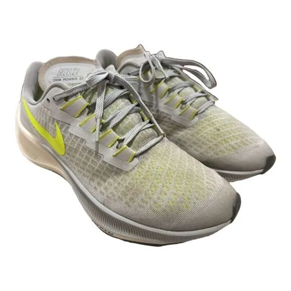 Nike Air Zoom Pegasus 37 Smoke Grey Volt Youth Trainers CJ2099-003 Size 6