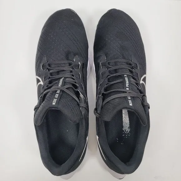 Nike Air Zoom Pegasus 38 Men's Black Running Shoes CZ1893-001 US Size 14