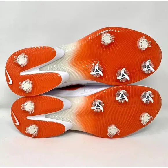 Nike Air Zoom Victory Tour 3 Golf Shoes White Orange Men's Size 6 FQ3273-102