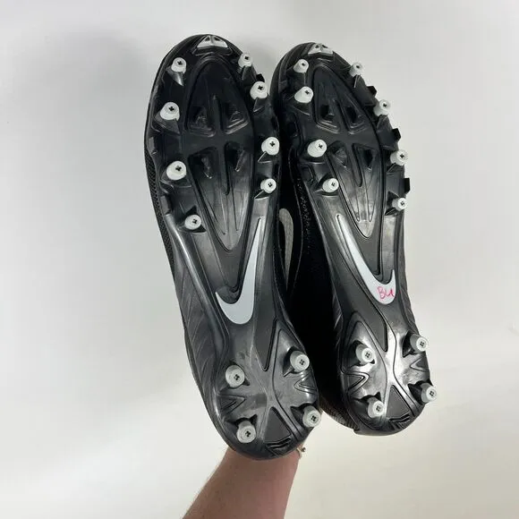 Nike Alpha Pro 2 3/4 TD Shoes Men's 13 Black Low Top Athletic Football Cleats