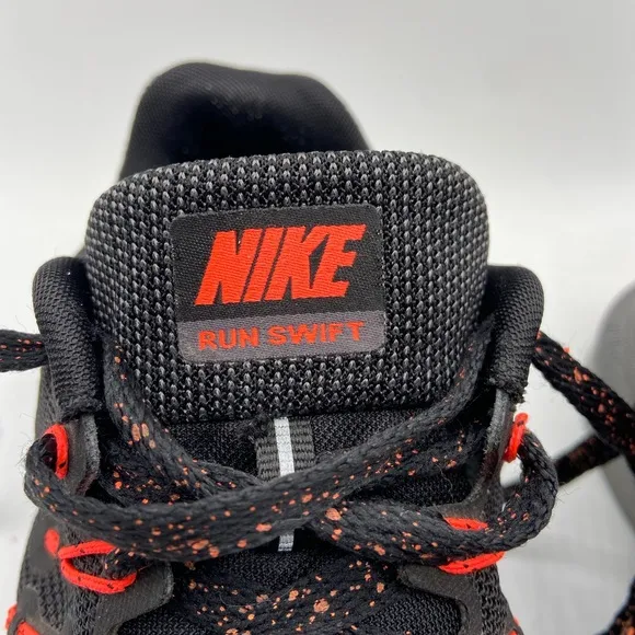 Nike Black and Orange Athletic Shoes for Training