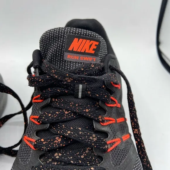 Nike Black and Orange Athletic Shoes for Training