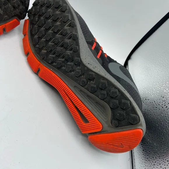 Nike Black and Orange Athletic Shoes for Training