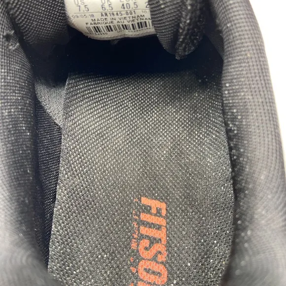 Nike Black and Orange Athletic Shoes for Training