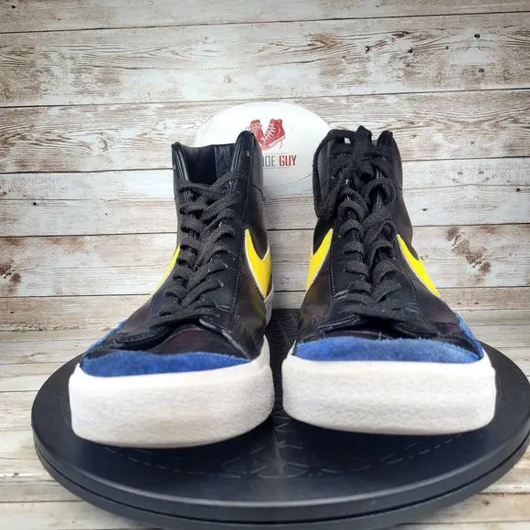Nike Blazer Mid Men's Size 11.5 Peace, Love and Basketball Black Athletic Shoes