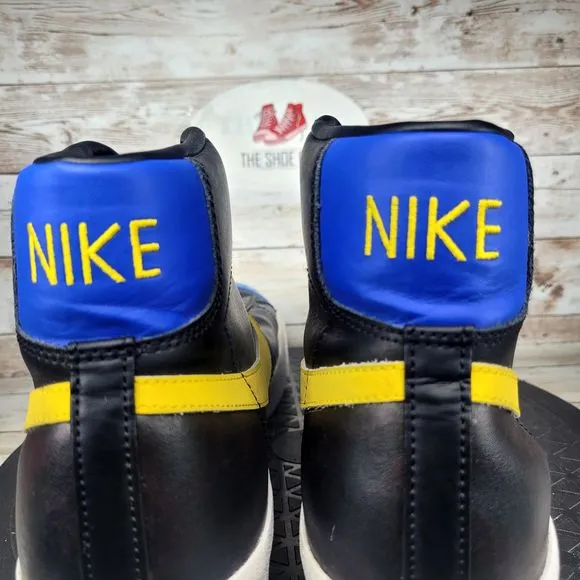 Nike Blazer Mid Men's Size 11.5 Peace, Love and Basketball Black Athletic Shoes