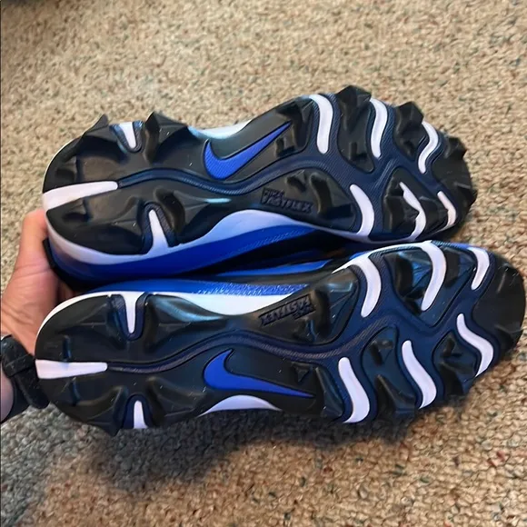 Nike Blue and Black Athletic Shoes for Performance