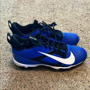 Nike Blue and Black Athletic Shoes for Performance