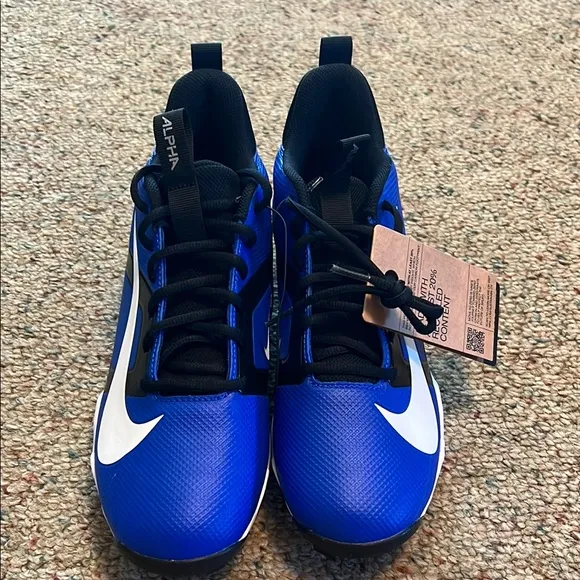Nike Blue and Black Athletic Shoes for Performance