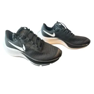Nike Boys Air Zoom Pegasus 37 CJ2099-002 Black White Running Shoes Size 2 NWOB