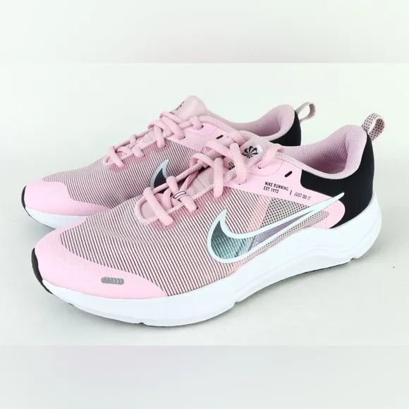 Nike Downshifter 3.5Y Youth Girls Running Shoes Pink White black New with box