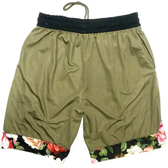 Nike Dri-Fit Men’s Green &amp; Floral DNA Loose Fit Athletic Basketball Shorts XL