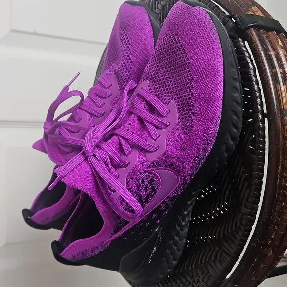 Nike Epic React Flyknit 2 Vivid Purple Running Shoes Men 10.5