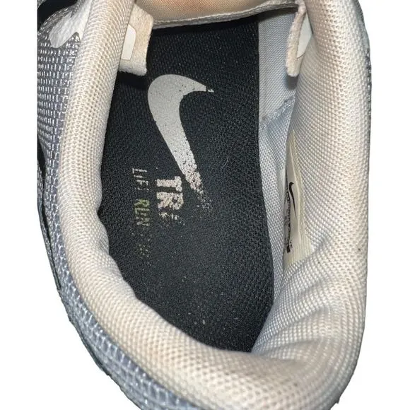 Nike Flex Train Aver Mens Running Shoes Size 9.5 Trainers Sneakers White &amp; Grey