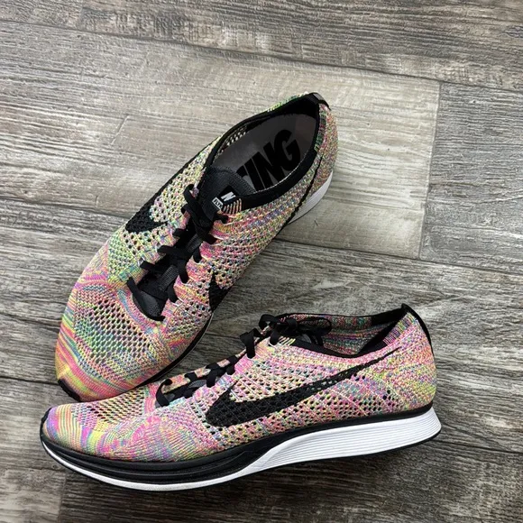 NIKE FLYKNIT RACER MULTICOLOR Rainbow US 526628-004 Version 1 2013. Size 12