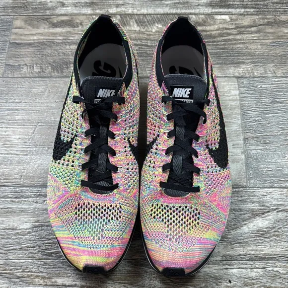 NIKE FLYKNIT RACER MULTICOLOR Rainbow US 526628-004 Version 1 2013. Size 12