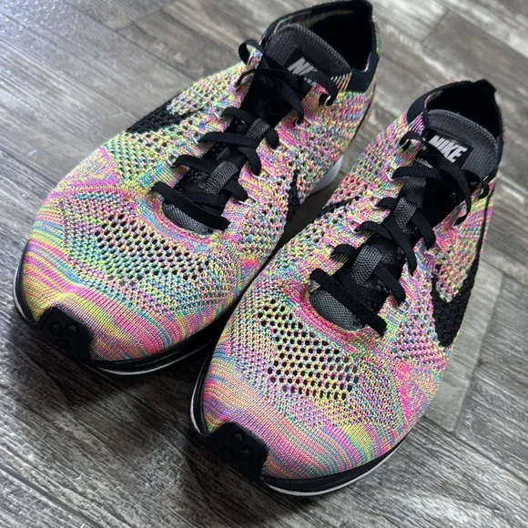 NIKE FLYKNIT RACER MULTICOLOR Rainbow US 526628-004 Version 1 2013. Size 12