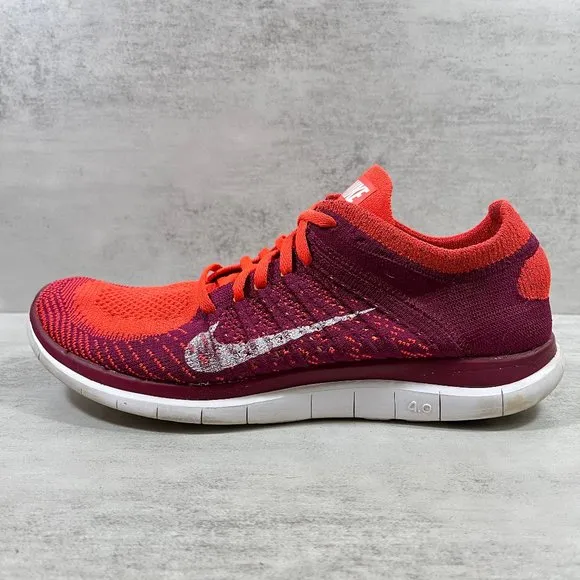 Nike Free Flyknit 4.0 Running Shoes - Women's Size 9.5