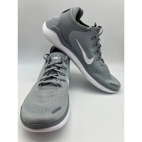Nike Free RN 2018 Wolf Grey Running Shoes 942836-003 Men's Size 11.5